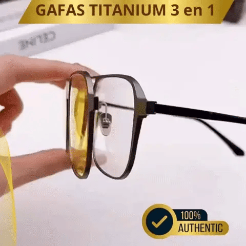 Gafas magnéticas Importadas 3EN1 🕶 Titanium MAX😎 ( Con filtro UV certificado)
